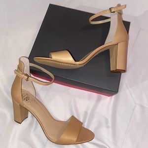 Vince Camuto Corlina nude block heels